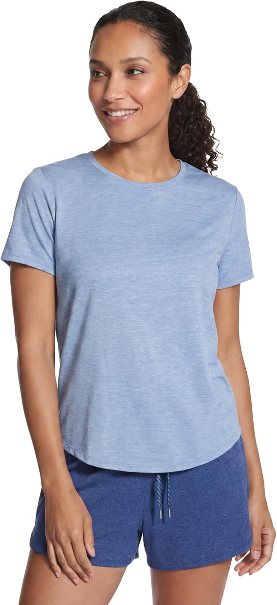 Skechers Women's GO DRI Swift Tee | Casual, GO DRI Swift, Moisture Wicking, Quick-Drying, UPF 40+, 4-Way Stretch