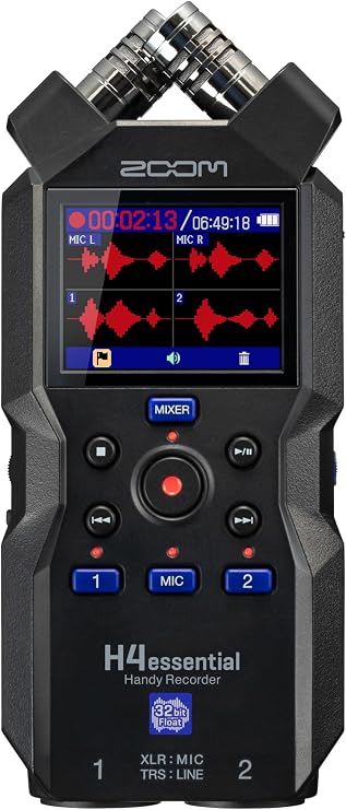 Zoom H4essential 32-Bit Cep Telefonu Kaydedici, Siyah