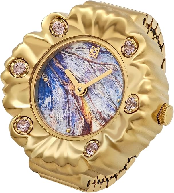 PASCAL Baroque Watch Ring with 0.21 ct Lab-Grown Gemstones