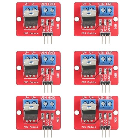 MOSFET Driver Module 3.3 V / 5 V Pack of 6