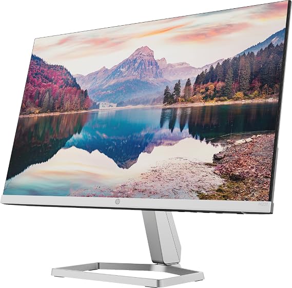 HP M22f 22" Monitor w/IPS FHD 300 nits Display, AMD FreeSync, HDMI, VGA, Adjustable Tilt, Low Blue Light Mode, Ideal for Home & Business, w/Dockztorm USB Port Expander, (2026 Latest Model)