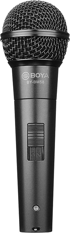 Boya BY-BM58 Handheld Dynamic Vocal Microphone XLR, Black