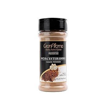GranAroma Worcestershire Sauce Powder, Tangy, Savory Seasoning for Cooking, Marinades, Snacks 4.56 Ounce