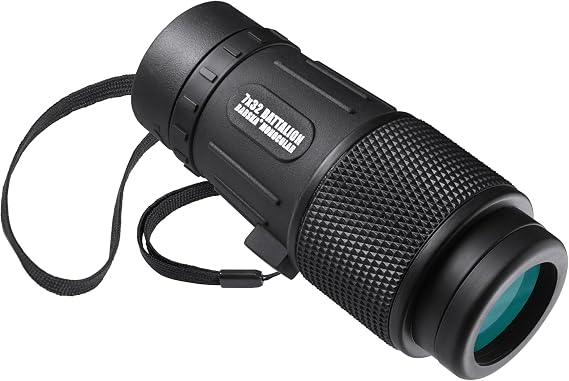 Barska Battalion Waterproof Monocular Portable High-Power Optic for Birding, Hiking, Sporting Events, Concerts & Travel