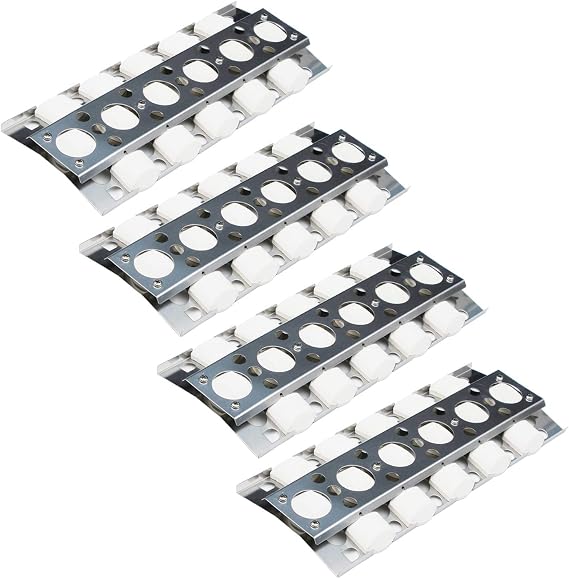 Parts DP112 (4-pack) 16.5 x 6.5 inch Stainless Steel Heat Plate/Heat Shield Replacement for Select Turbo Gas Grill Models, Heat Tent, Burner Cover, Vaporizor Bar, and Flavorizer Bar