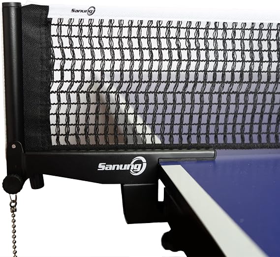 Sanung S406 Table Tennis Net and Post Portable, Professional Ping Pong Net and Post Set for Any Standard Tables (60 inch Width), Used for Training Competition, Easy Setup