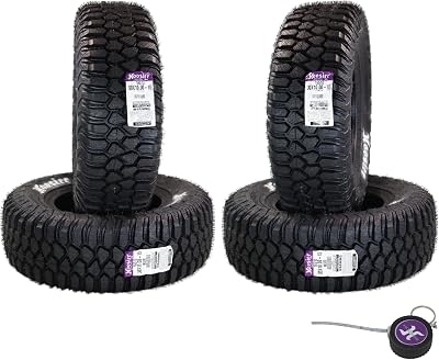 Hoosier UTV Tire for Side by Side & Off-Road Racing with Hoosier Keychain 30.0X10.0-15 M550 4 Pack