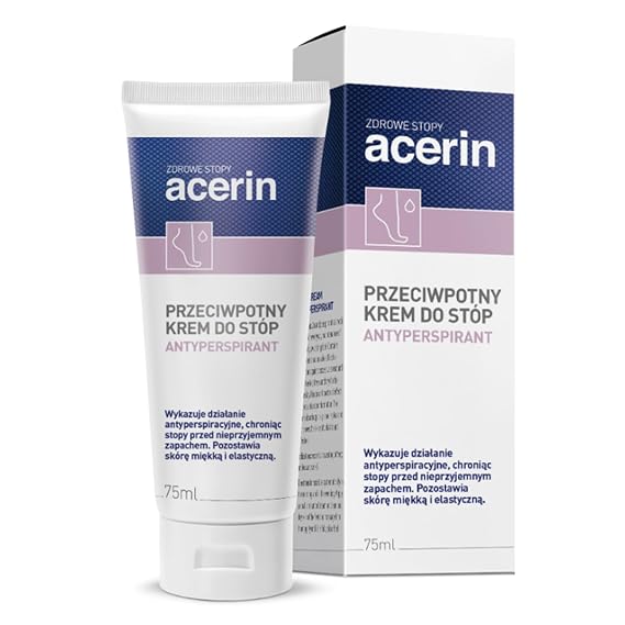 Antiperspirant Foot Cream - Odor Control Sweat Protection Aluminum Hydrochloride - Fast Absorbing Fresh Dry Feet Care Daily Use - 75ml