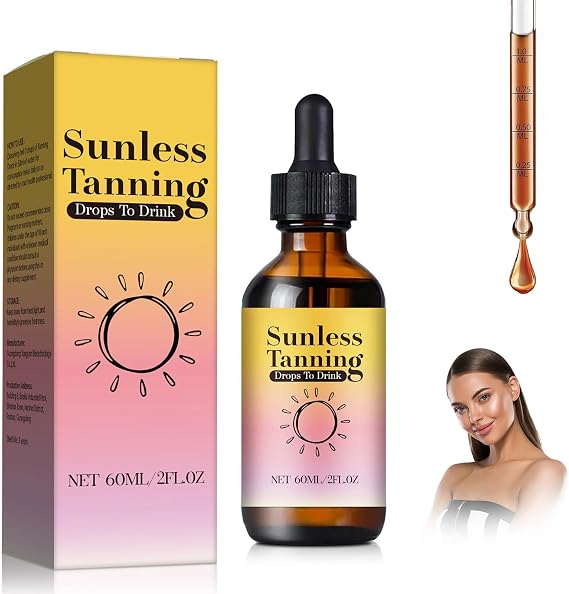 Sunlesss Drinkable Tanning Drops, Tan Drops Drink Promote Natural Skin Tone