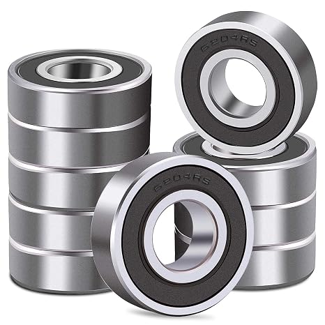 DEEG 10 PCS 6204RS Bearings 20mm x47mm x14mm 6204-2RS | C3 High Speed Double Sealed Deep Groove Bearings...