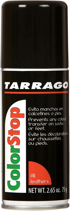 Tarrago Leather Color Stop Spray - 100 ml Anti-Staining Spray - Leather Spray Stain Blocker - Color Fastener Fixer Barrier for Boots, Shoes & Bags - Stain Prevention Spray on Socks & Feet