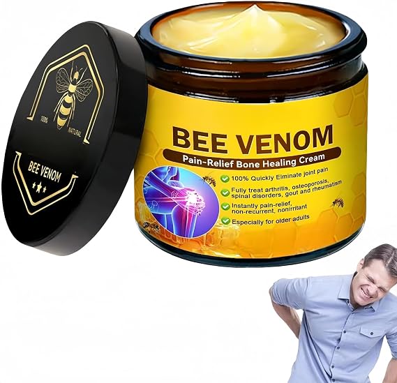 Bee-Venom-Cream, Bee-Venom for Muscle and Joint Recovery, for Back, Neck, Hands, Knee