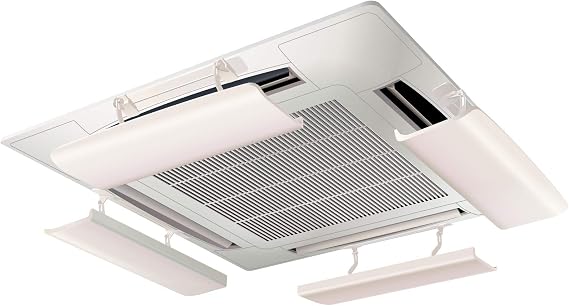 AIR WING Pro, Angle Adjustable Air Conditioner Deflector helps Cooling/Heating Air Circulation, Anti Blast, Wind Baffle and Direction, Anti-Condensation (Ivory)