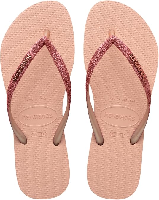 Slim Glitter Flip Flops for Women by Havaianas