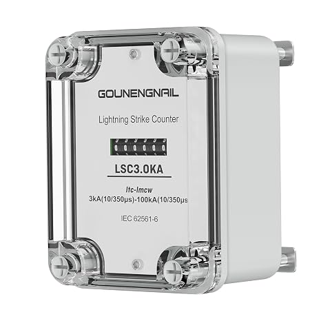 Lightning Strike Event Counter LS1/2KA for Lightning Protection Grounding Systems Products (Counter only)