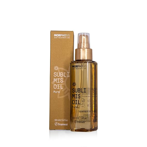FRAMESI Morphosis Sublimis Pure Hair Oil 3.4 fl oz, Moisturizes and Revitalizes Hair, Natural Ingredients, Color Safe