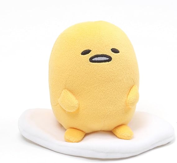 GUND Sanrio Gudetama the Lazy Egg Plush, Gudetama Sitting Pose, Stuffed Animal for Ages 1 and Up, 4.25
