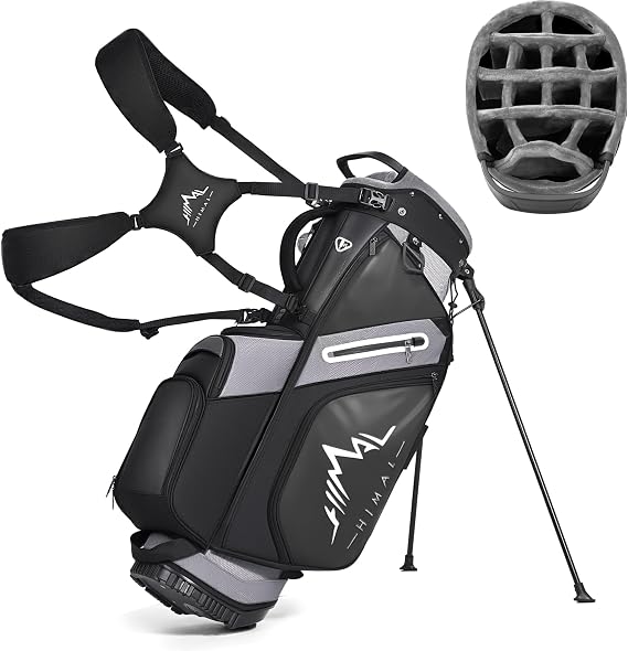 uniHimal 14 Way Golf Bags for Men, Hybrid Golf Stand Bag with 10 Pockets