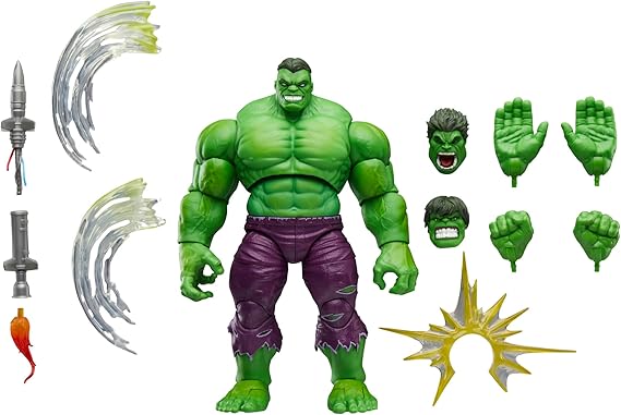 Hasbro ハズブロ Marvel Marvel Legends Maximum Series Hulk, Deluxe "Hulk" Comics Collection 8.5 inches Action Figure with Incredible Articulation and Great Accessories G0596 Genuine Product | Marvel Legends Maximum 8" Action Figure Maximum Series Deluxe - Hulk