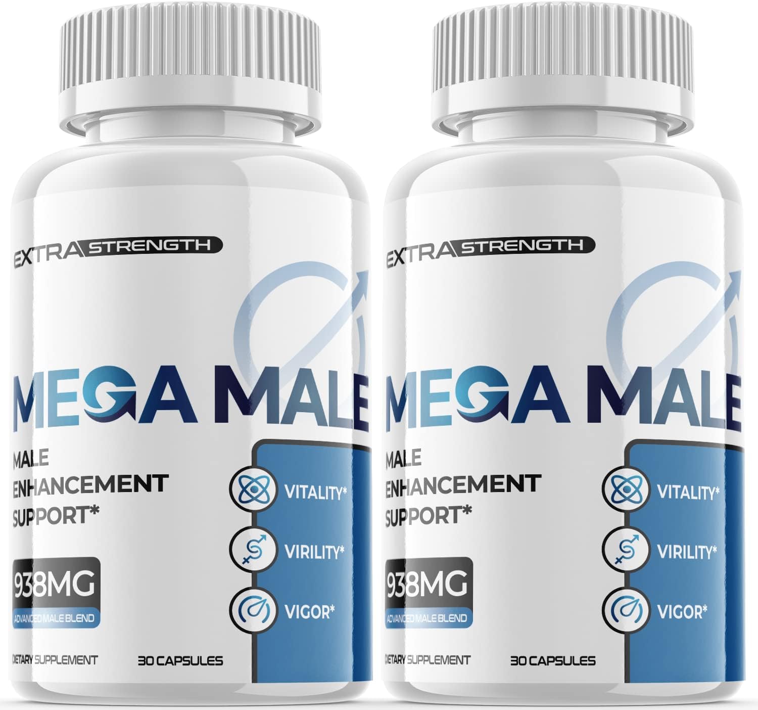 Mega Male Supplement Pills for Men 2 Pack