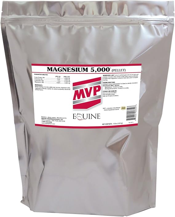 Magnesium 5000 (10lb) for Horses | Calming Support, Metabolism Support, Muscle Function Support