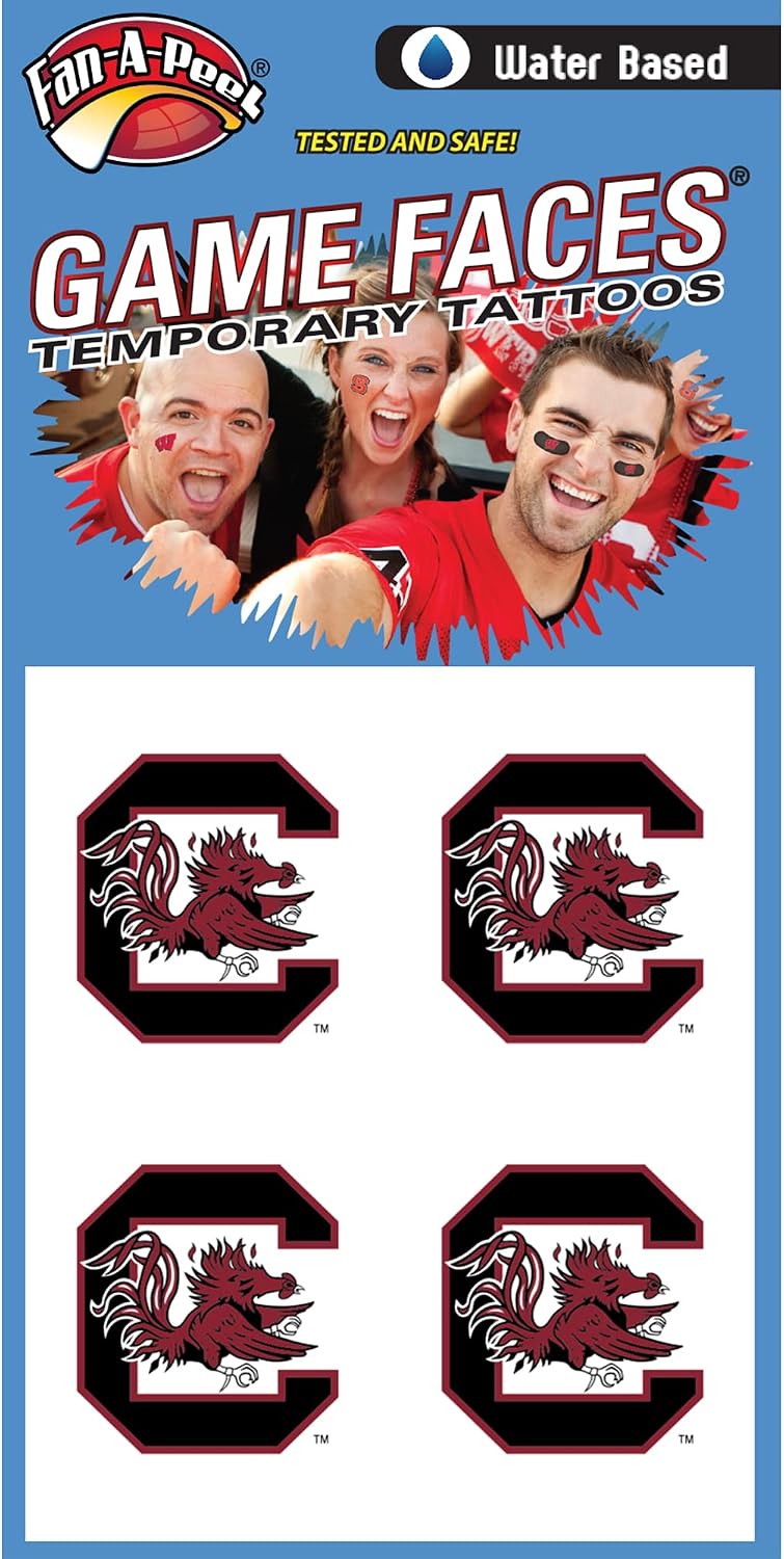 South Carolina Gamecocks Temporary Tattoos