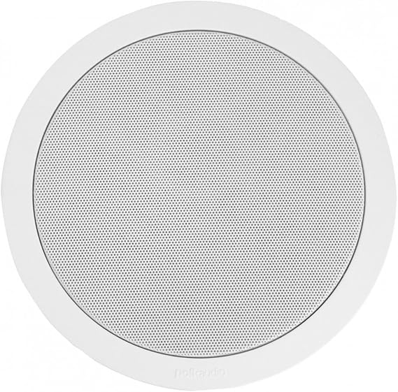Polk Audio MC60 2-Way In-Ceiling Speaker, 6.5" Speaker, Single, White