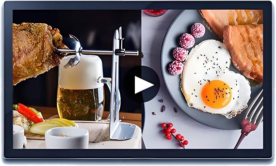 Digital Kiosk, Advertising Media Player, Digital Signage Remote Release/USB Release HDMI/USB/WiFi for Restaurants,Cafes,Salons,Shops 23.6in
