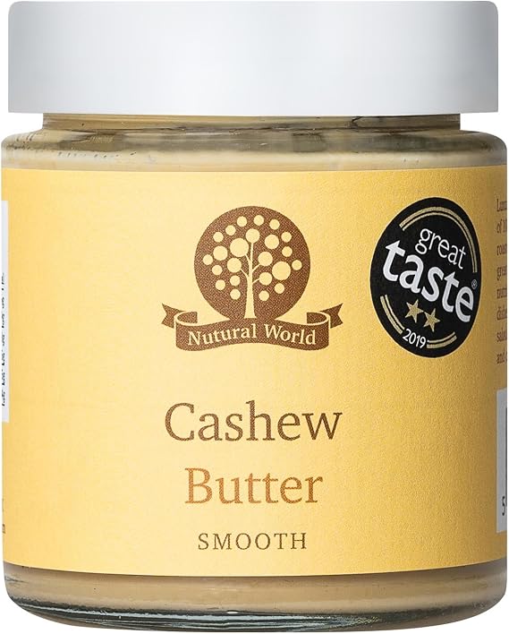 Nutural World - Smooth Cashew Nut Butter (170g) Great Taste Award winner - 100% pure single ingredient