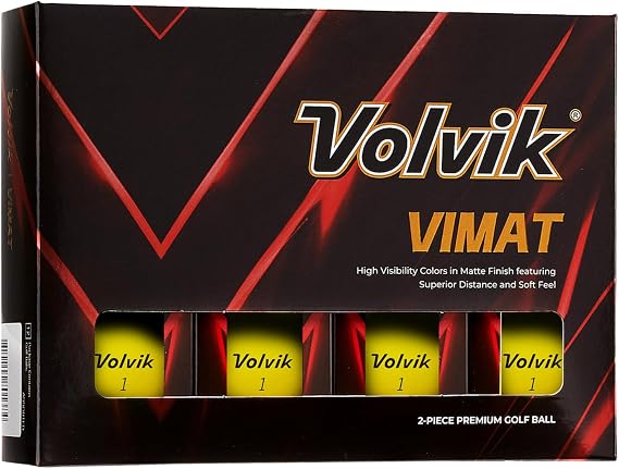 Volvik Vimat Golf Balls (Yellow)
