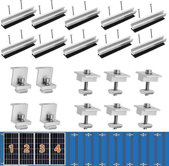 Solar Panel Mounting Brackets for Roof, Aluminum Solar Rails