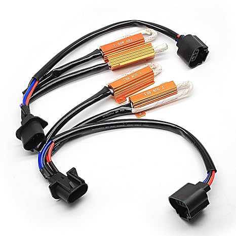 BEAMTECH H13 Fog Light Bulb Load Resistor, 50W, 2PCS