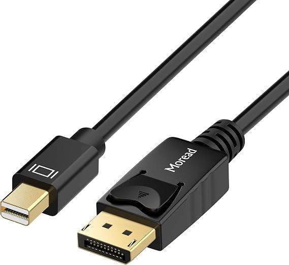 Moread Mini DisplayPort to DisplayPort 1.4 Cable, 3FT, 8K@60Hz | Office & Workstation Ready, Thunderbolt 2/1 Compatible, Professional Display Support