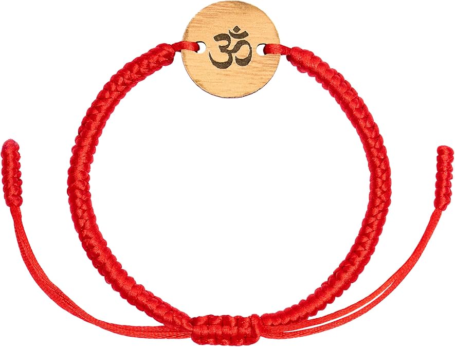 Om Red String Bracelet