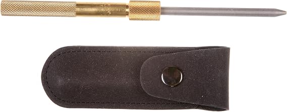 EZE-LAP B 1/4-Inch Round Diamond Sharpener with Aluminum Handle and Sheath