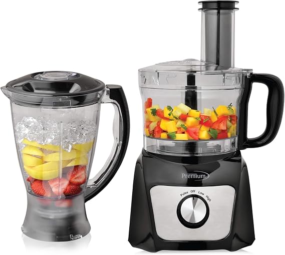 Premium Levella Food Processor Blender Combo, Black (PCFB50)