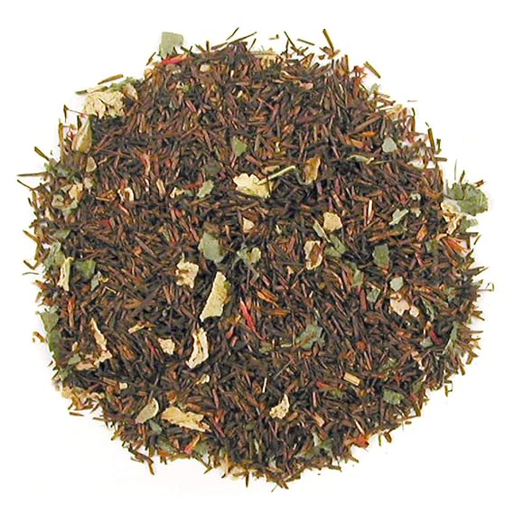 English Tea Store Rooibos Tea in Loose Leaf Pouches, Strawberry Tingle, 16 Ounce