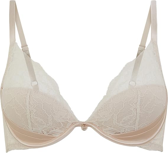 Marks & Spencer Womens Rosie Silk & Lace Padded Plunge Beau Bra