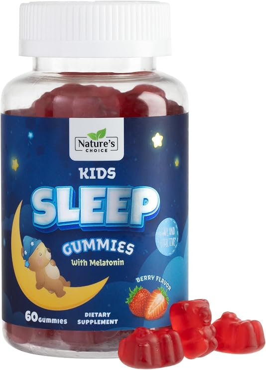 Kids Melatonin Gummies - 2mg Melatonin Per Serving - Best Children's Melatonin Gummy for Natural Restful Sleep - Kids Chewable Non-Habit Forming Sleep Supplement - Berry Flavor, Vegan - 60 Gummies