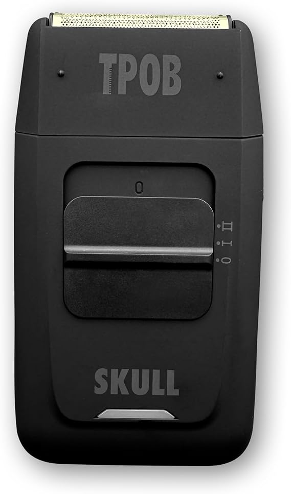 Skull Foil Shaver - Super sharp anti-allergy gold blade provides zero drag, perfect for professional or at-home use