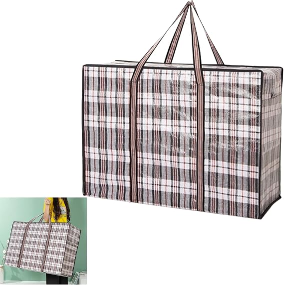 Extra Large Heavy Duty Zipped Laundry and Clothing Storage Bag-1pcs