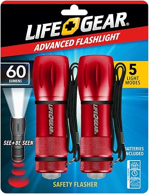 Life Gear 2pk Mini Max Aluminum Pocket Flashlight in Assorted Colors
