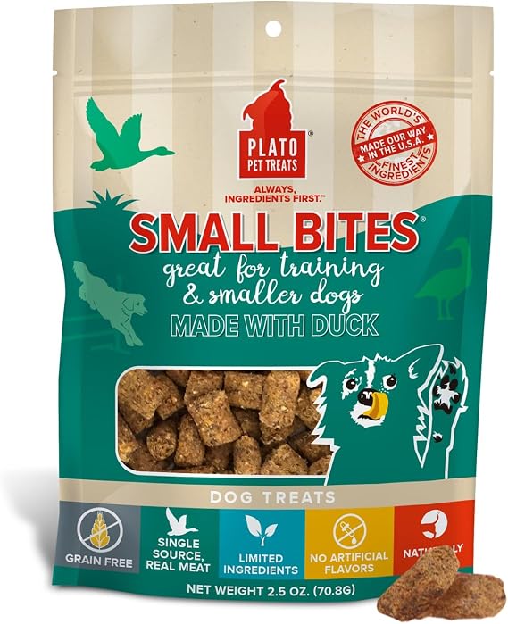 Plato Small Bites Duck 2.5oz, 850002221107, 850002221107, 850002221107, 850002221107