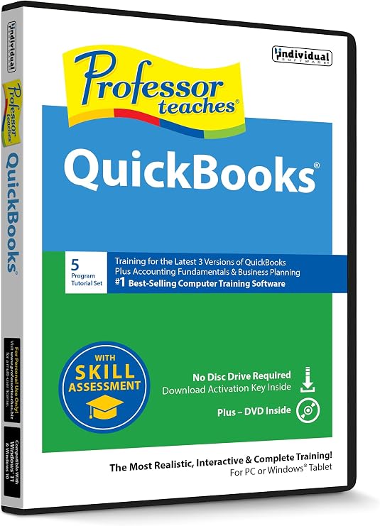Professor Teaches QuickBooks Tutorial Set