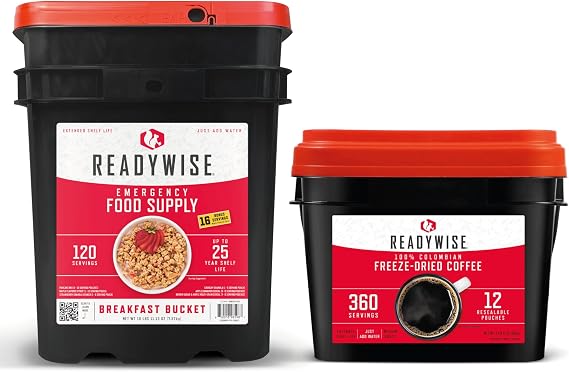 Readywise Breakfast Bucket + Coffee Bucket Bundle