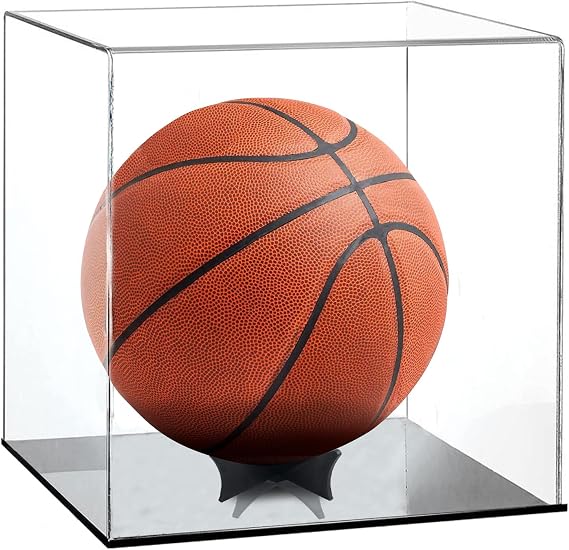 Basketball Display Case with Stand, Clear Acrylic Basketball Display Box