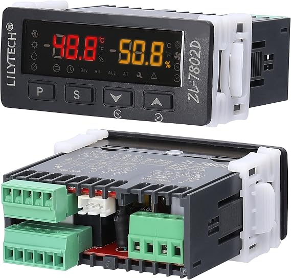 Egg Incubator Temperature Controller, 110V Automatic Control Thermostat Humidity Controller Digital Hygrostat Thermostat for Eggs Turning and PID Control