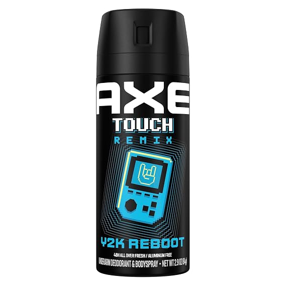 AXE Y2K Reboot Underarm Deodorant Body Spray Touch Remix, 2.9 oz