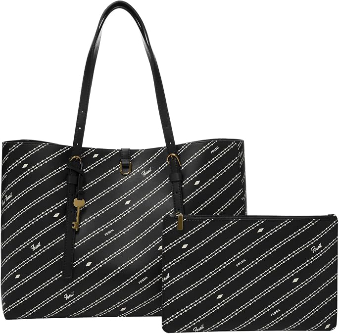 Fossil Women's Kier Vegan Cactus Tote Bag Purse Handbag for Women