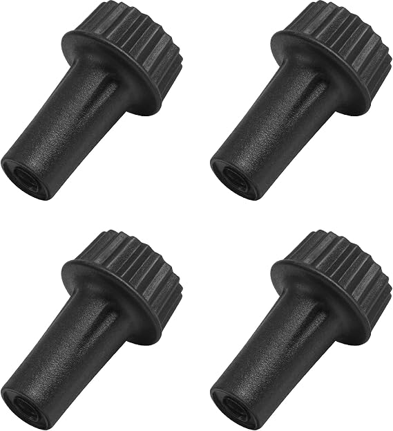 DiCUNO Light Lamp Turn On/Off Switch Knobs Replacement, Black, 20mm, 4-Pack